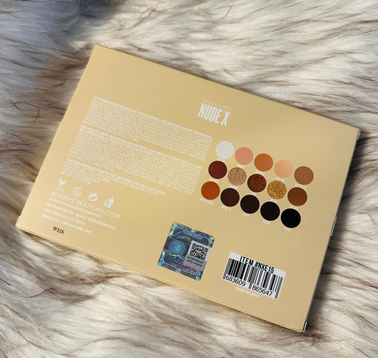 Paleta Sombras Nude X 15 Tonos