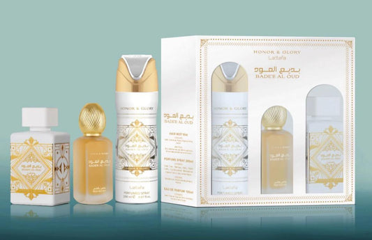 Bade'e Al Oud Honor & Glory de Lattafa Perfumes ( set 3 )